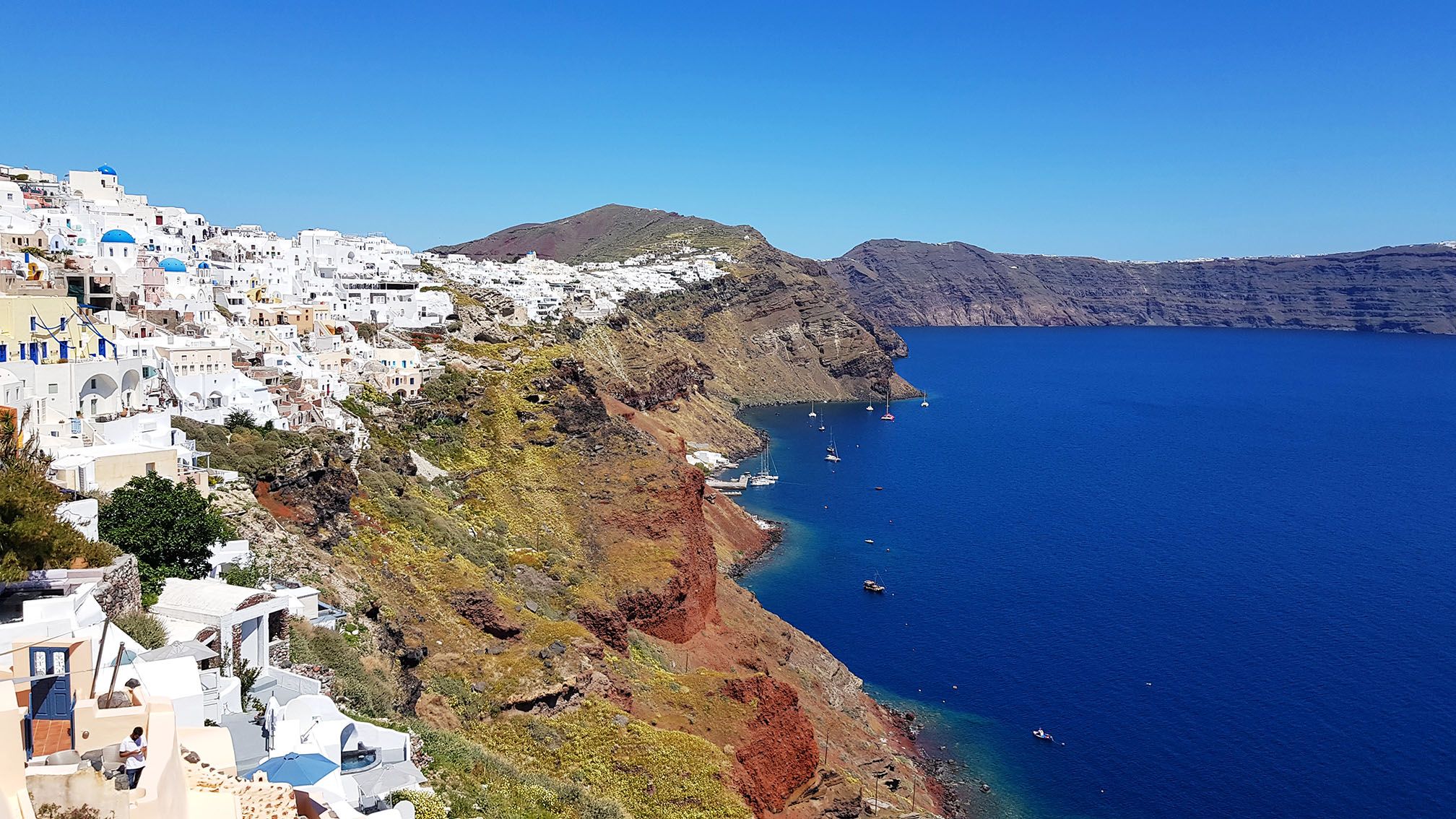 Das Dorf Ia auf Thira, Santorini
