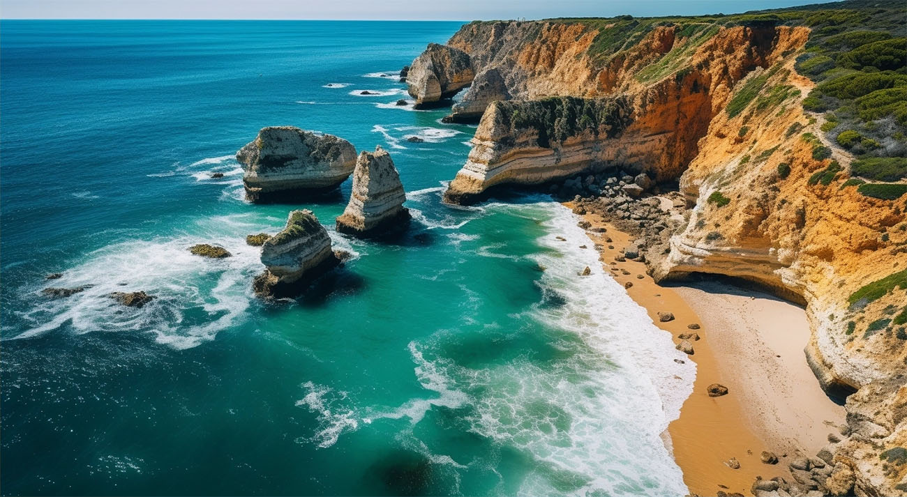Portugal - ein malerisches Land voller sonnenverwöhnter Strände, historischer Städte, köstlicher Küche und unvergesslicher Landschaften Portugal - ein malerisches Land voller sonnenverwöhnter Strände, historischer Städte, köstlicher Küche und unvergesslicher Landschaften