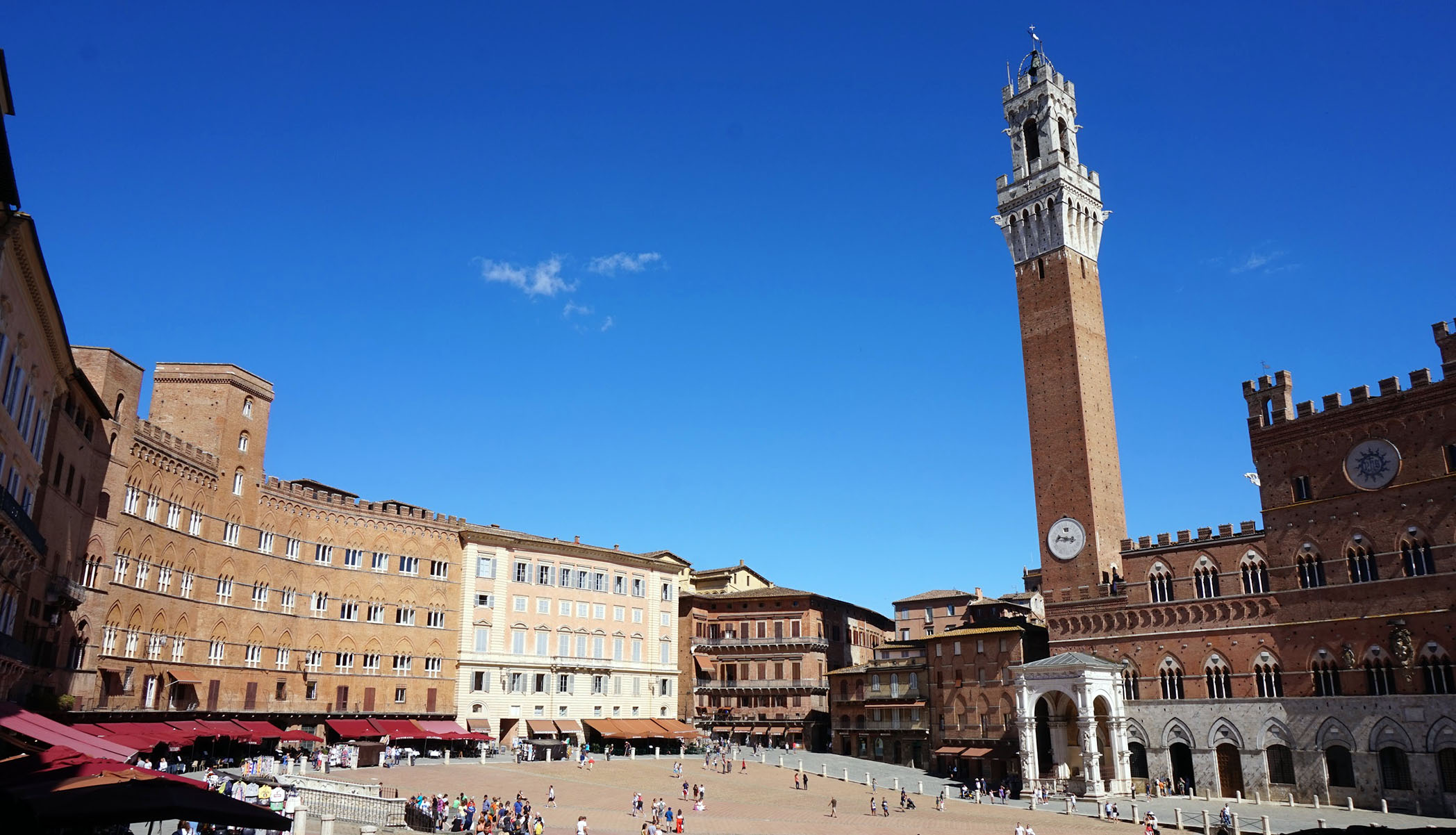 Piazza del Campo in Siena, Italien
