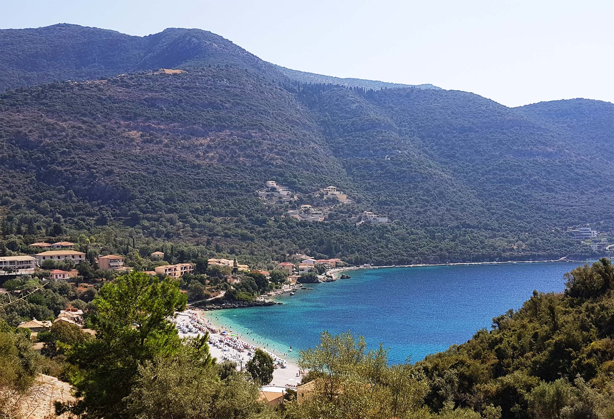 Strand Mikros Gialos, Bucht Ormos Rouda, Lefkada