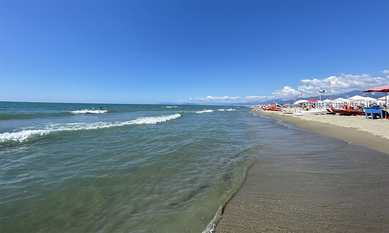 Strand in Viareggio, Toskana